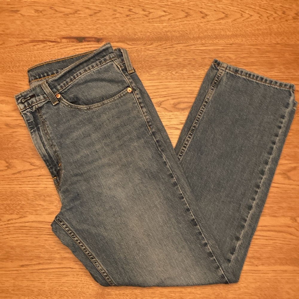 Levi's 505 36x30 Men's Blue Jeans - Picture 7 of 9